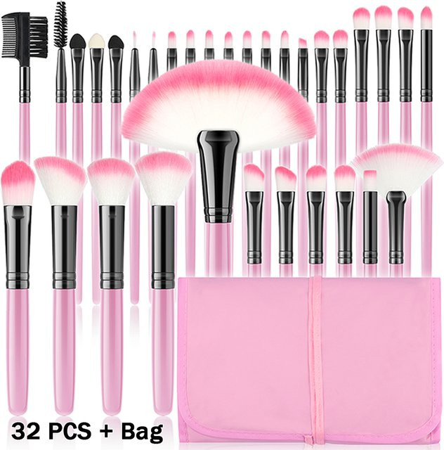 RUNTOIN Make-up Pinsel Set, 32 Stück, Unisex - Bild 1