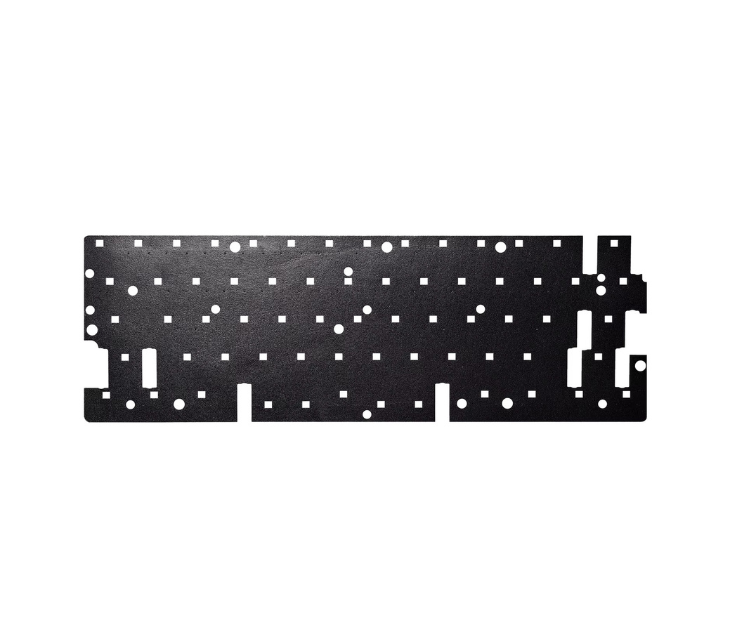 KPrepublic Schallschutz-Schaumstoffpaket für Wooting 60HE und Wooting 60v2, Poron Schaumstoff-Schalterpad und beflocktes Tastenpad in Schwarz - Bild 2