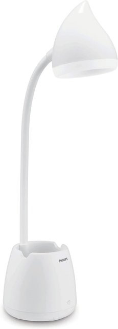 Philips LED Schreibtischleuchte mit Akkubetrieb und Touch-Bedienung in Weiß - Bild 1