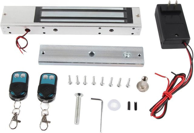 Aimo Elektrisches magnetisches Türschloss mit Fernbedienung für Glas- und Aluminiumtüren, 280 kg, Weiß - Bild 1