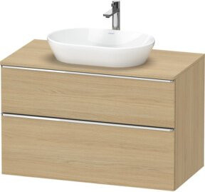 Duravit Waschtischunterschrank D-Neo in Beige, Wandmontage, mit Schubladen und Türen, B/T/H: 100 x 55 x 66,4 cm - Bild 1
