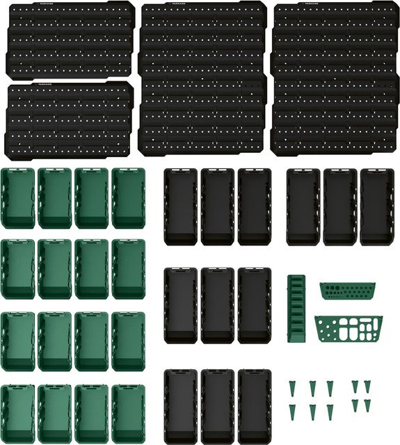 PARKSIDE Ordnungs- und Aufbewahrungs-Set, 45-teilig, Schwarz - Bild 1