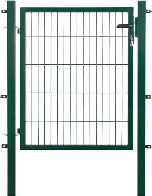 Einzeltor für Doppelstabmattenzaun in Grün, B/H: 100 x 100 cm - Bild 1