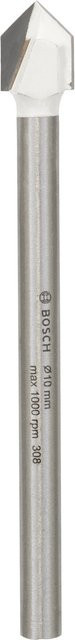Bosch Fliesenbohrer CYL-9 Ceramic mit Carbide-Spitze, Farbe Weiß/Silber, Durchmesser: 10 mm, Länge: 90 mm - Bild 1