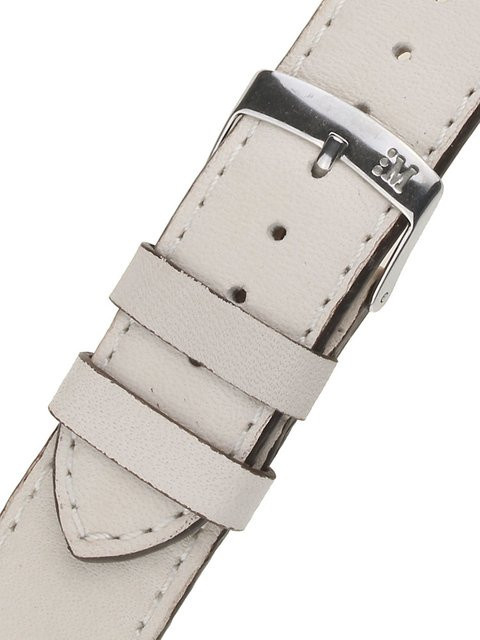 Morellato Uhrenarmband Leder, weiss, 20 mm - Bild 1