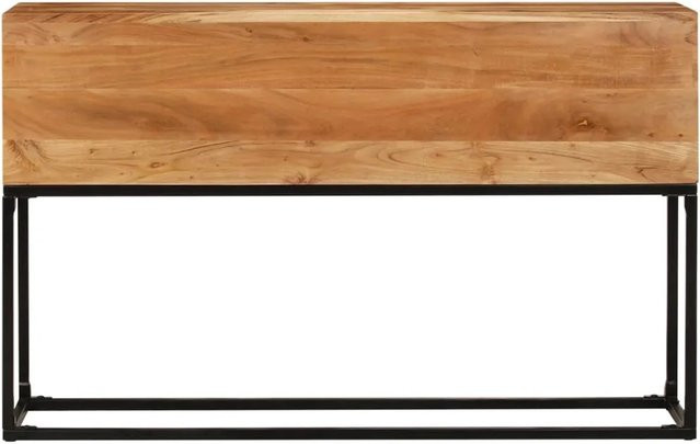 vidaXL Konsolentisch aus massivem Akazienholz in Braun im Industrie-Stil, B/T/H: 120 x 30 x 75 cm - Bild 1
