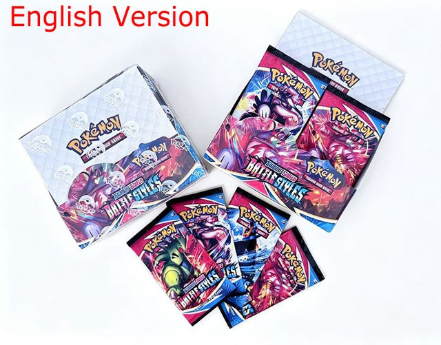 Pokémon Schwert & Schild Kampfstile, Sammelkarten, Nachfüllpack, Englisch - Bild 1