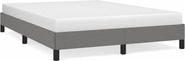 vidaXL Bettgestell aus Stoff in Grau mit Polsterrahmen B/T/H: 140 x 190 x 143 x 193 cm - Bild 1