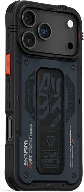 Skinarma Aegis Handyhülle für iPhone 17 Pro Max mit Magnetischem Laden und Griffständer in Granatrot - Bild 1