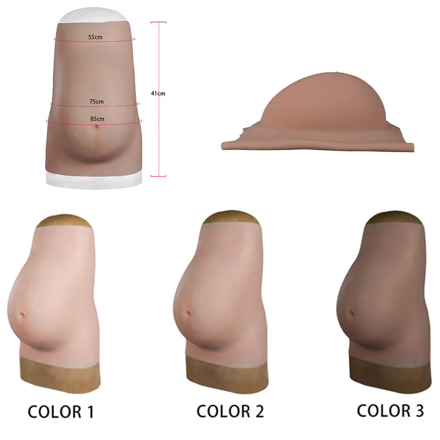Fake-Silikon-Schwangerschaftsbauch-Modell, Cosplay-Requisiten, 9. Monat - Bild 4