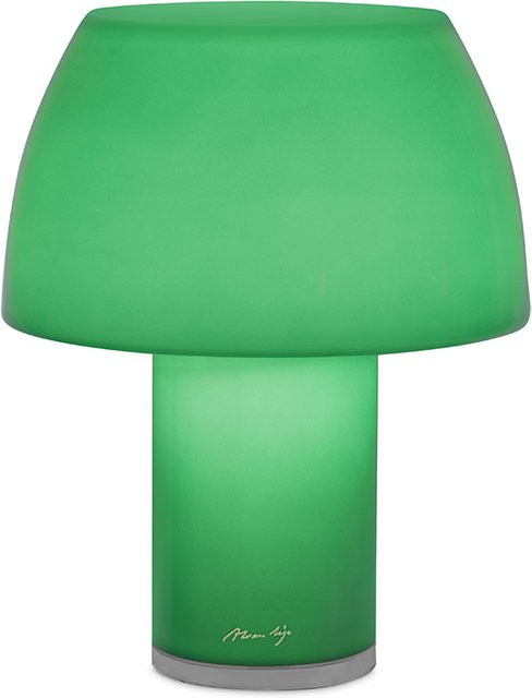 Nemo Lighting Lorosae LED-Akkuleuchte in Grün mit Glas und Touch-Funktion - Bild 1