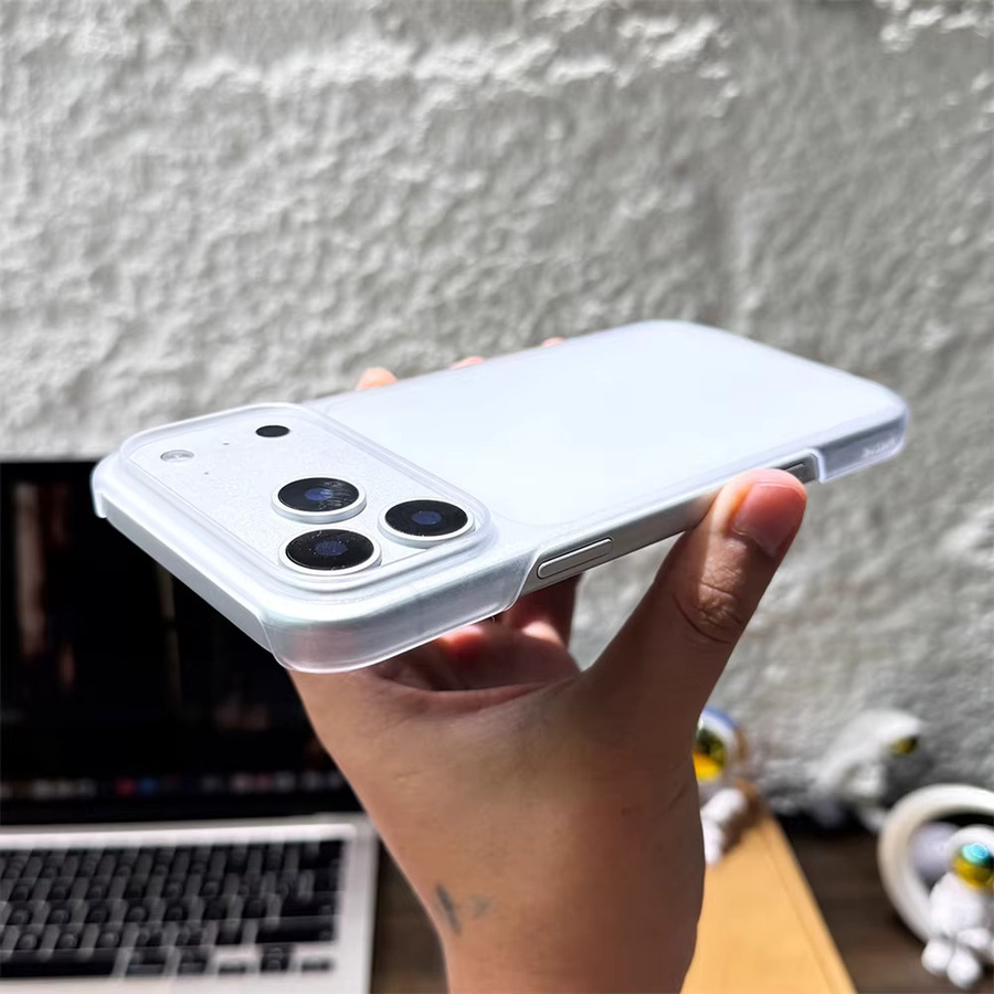 YX Ultradünne matte Handyhülle aus hartem PC für iPhone 17 Pro Max, 16, 15, 14, 13, 12, 11 und 16E in Transparent - Bild 4