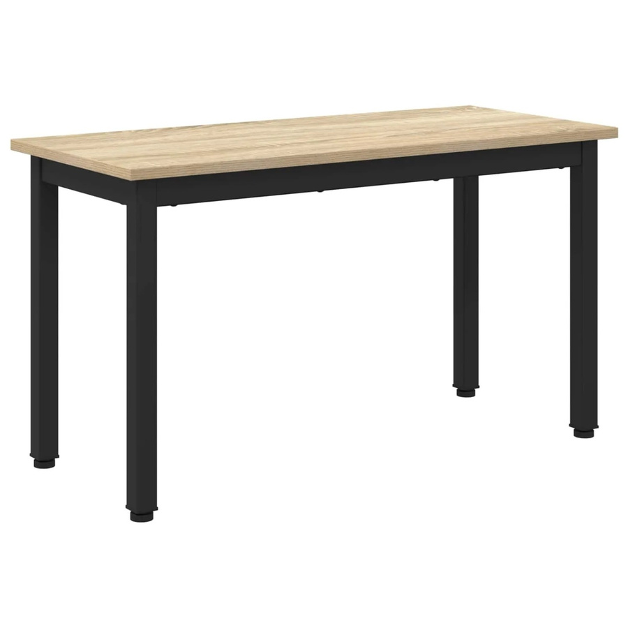 vidaXL Bank Sonoma in Eichenoptik, moderne Holzbank für Wohnzimmer und Esszimmer, Farbe: Braun, B/T/H: 80 x 35 x 45 cm - Bild 1