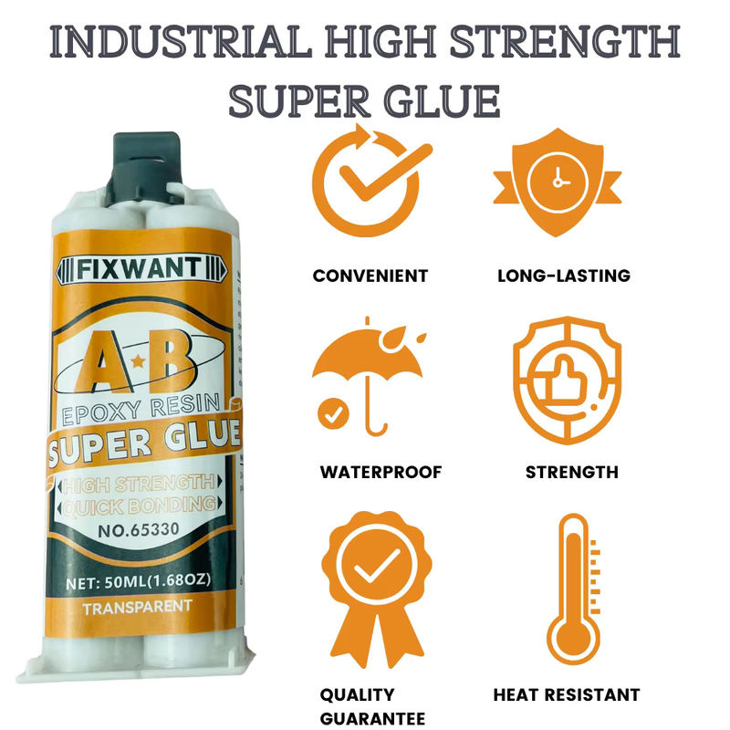 FIXWANT Epoxidharz-AB-Kleber Transparent, 50 ml, für Holz, Metall, Keramik und Kunststoff - Bild 4