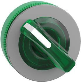 Schneider Electric ZB5FK1433C0 Leuchtwahlschalter-Frontelement aus Kunststoff in Grün und Grau - Bild 1