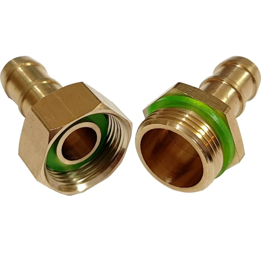 DAZZLEEX Messing Schlauchkupplungen Gold für Gartenbewässerung M14 x 1,5 - Bild 3