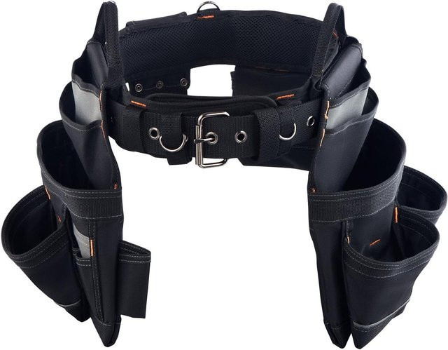 Professioneller Werkzeuggürtel von Buying Solutions, MB mit 18 Taschen, verstellbarer Utility-Gürtel aus Polyester in Schwarz - Bild 1