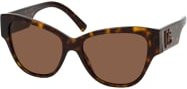 Dolce&Gabbana DG 4449 Sonnenbrille Cat Eye, Vollrand, Braun, Damen - Bild 1