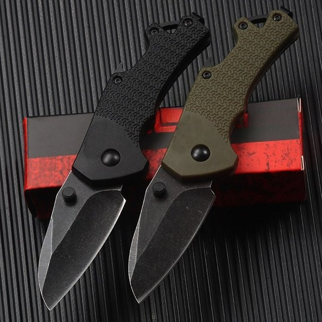 Tragbares Outdoor-Camping-Klappmesser 8337 mit 8CR13MOV-Edelstahlklinge in Schwarz - Bild 1