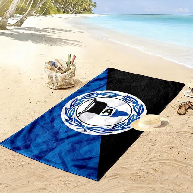 Arminia Bielefeld Strandtuch von wanghengyao, blau, B/H: 80 x 160 cm - Bild 1