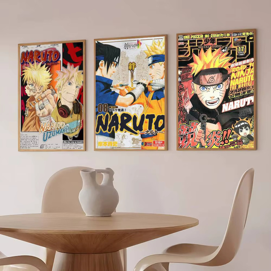 Minimalistisches Naruto Poster als dekorative Grafik in Mehrfarben für deine Wanddekoration - Bild 3