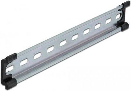 Delock Hutschiene aus Edelstahl in Silber, Länge: 250 mm - Bild 1