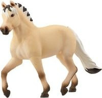 Schleich Horse Club Fjord Pferd Stute Spielfigur in Gelb und Dunkelbraun - Bild 1