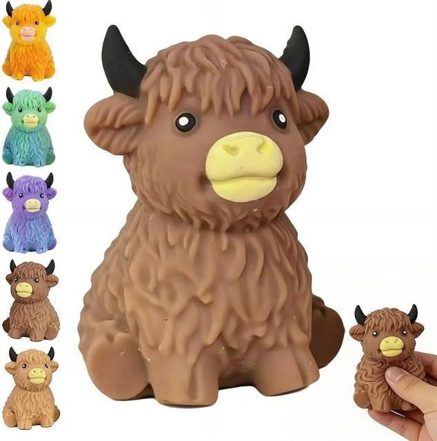 Schottisches Hochlandrind Squishy Spielzeug, Fidget Toy - Bild 1
