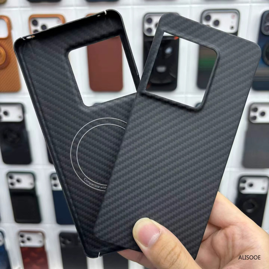 Sony Xperia 1 VIII Hülle aus Kohlefaser mit Magnetfutteral und Aramidfaser in Schwarz - Bild 2