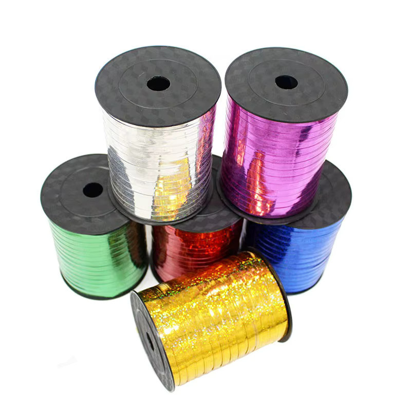 Silbernes Satinband für Dekorationen bei Hochzeiten, Geburtstagen und Partys, 500 Yard - Bild 2