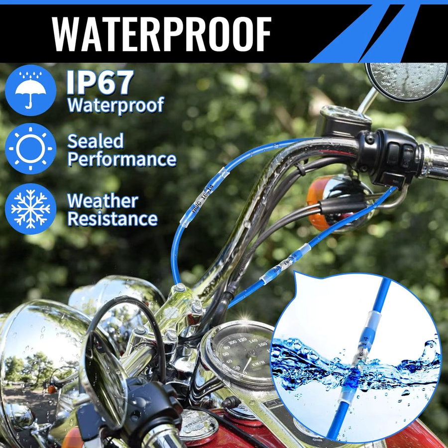 AOKIN 120er Set Lötverbinder Schrumpfschlauch-Steckverbinder wasserdicht für Automotive und Marine Anwendungen - Bild 3
