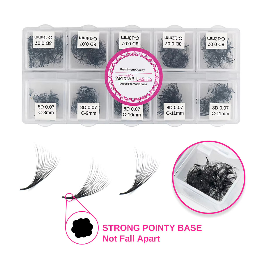 ARTSTAR Wimpernverlängerungen Lose Fächer, Black, Unisex - Bild 2