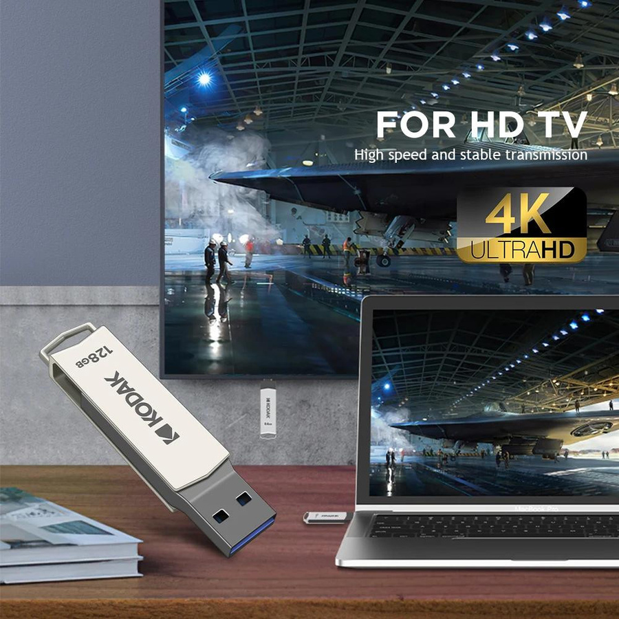 Kodak K273 USB-C OTG USB 3.2 Flash-Laufwerk aus Metall in Silber mit 32 GB - Bild 8
