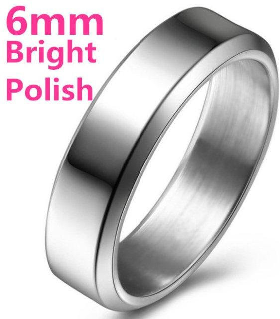Allbestart Titanring, silberfarben, Edelstahl, Unisex - Bild 1