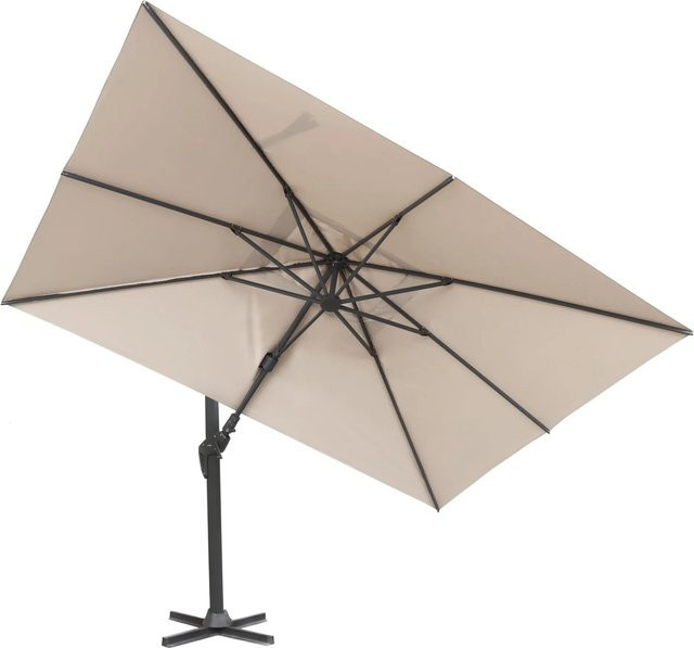 Osoltus Ampelschirm KOS Alu Vario Max Beige, axial schwenkbar, Durchmesser: 360 cm, Höhe: 250 cm - Bild 1