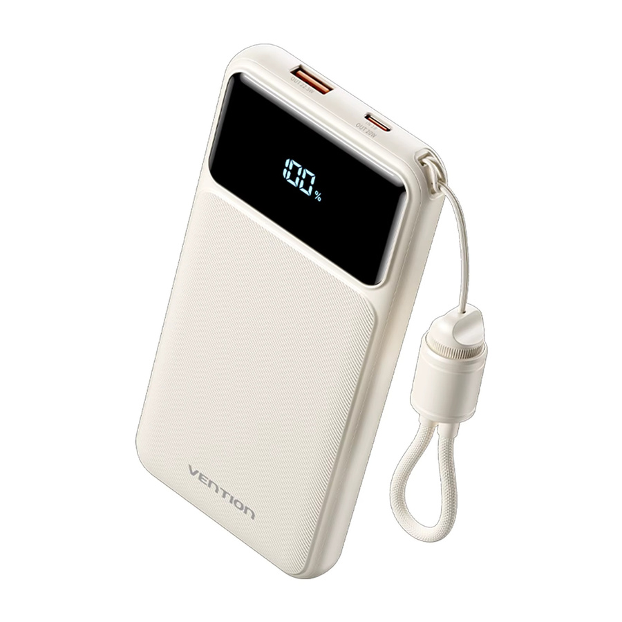 Vention Powerbank 10000mAh mit 22,5W Schnellladefunktion für Xiaomi, iPhone und Samsung in Schwarz oder Weiß - Bild 3