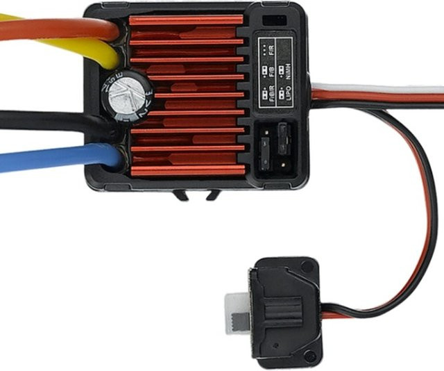 Hobbywing QuicRun 1625/1060 ESC, Gebürsteter Einweg-/Zweiweg-Kletter-Geschwindigkeitsregler für 1/10 1/16 1/18 RC-Autos - Bild 1