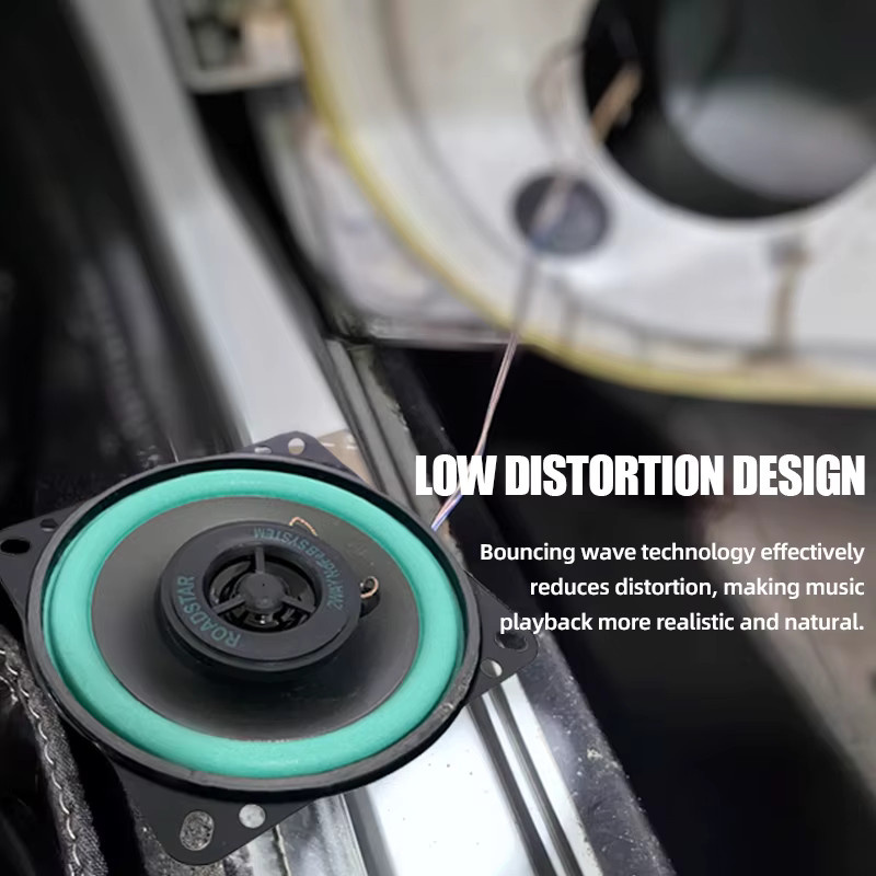 Q-PERTORS 4 Zoll Auto Koaxial Lautsprecher 100W HiFi Full Range Subwoofer in Multicolour - Bild 3
