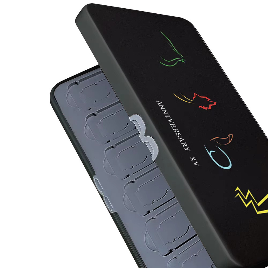 LOKPAD Spielkarten-Aufbewahrungsbox in Schwarz mit 24 Fächern für Spielkarten und 24 Fächern für Micro-SD-Karten, passend für Nintendo Switch, Lite und OLED - Bild 3