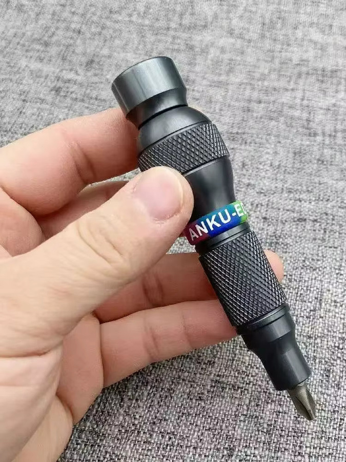 Deli Präzisions-Mehrzweckschraubendreher aus Aluminiumlegierung mit 6,35 mm Kreuzgriff - Bild 3