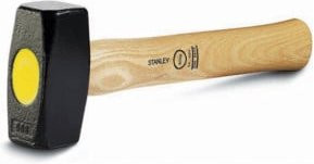 Stanley Fäustel Club mit Holzstiel in Schwarz und Stahl, 1500 g - Bild 1