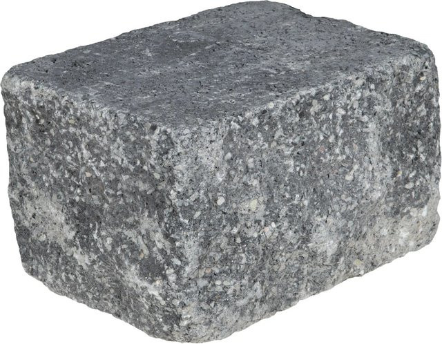 EHL Mauer Anzio-Antik-Light Anfangs- und End-Halbstein in Grau-Anthrazit, B/T/H: 25 x 18 x 15 cm - Bild 1
