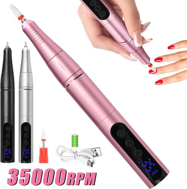 DianaBeauty Nagelbohrmaschine, kabelloser elektrischer Nagelschleifer, Unisex - Bild 1