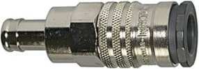 Riegler Schnellverschlusskupplung NW 10 mit hoher Durchflussrate und Tülle LW 13 aus Messing in Silber - Bild 1