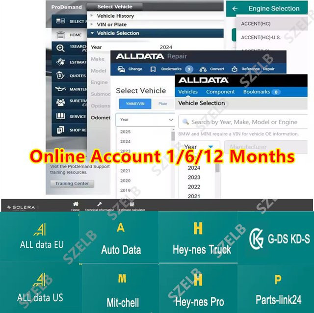 Alldata AutoData Online-Konto Werkstatt-Reparatursoftware für PC und Mobilgeräte mit Updates bis 2026 - Bild 1