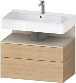 Duravit Waschtischunterschrank Qatego Wandmontage Braun Matt B/T/H: 79 x 47 x 59 cm - Bild 1