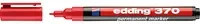 edding Permanentmarker 370 mit Bullet-Spitze in Rot und Schwarz - Bild 1