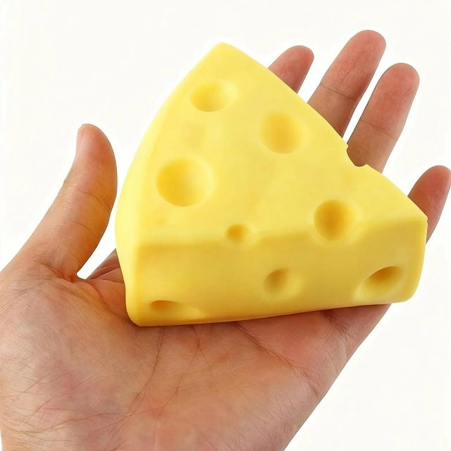 BC Pet Supplies Käse Quetschspielzeug, weiches Slow-Rebound-Stressspielzeug - Bild 1