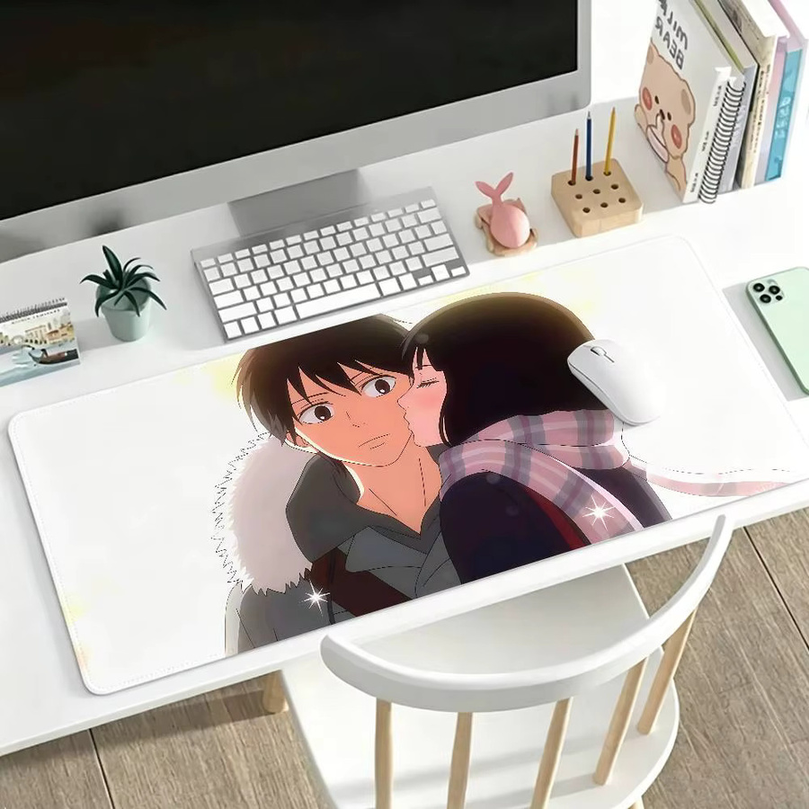 Bilibili Anime Kimi Ni Todoke Gaming-Mauspad in Multicolour, rutschfeste Schreibtischunterlage mit genähtem Rand für Computer und Tastatur - Bild 3
