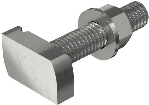 OBO Bettermann Hammerkopfschraube MS41HB M12x60 A4-80 aus Edelstahl in Silber, 25 Stück - Bild 1